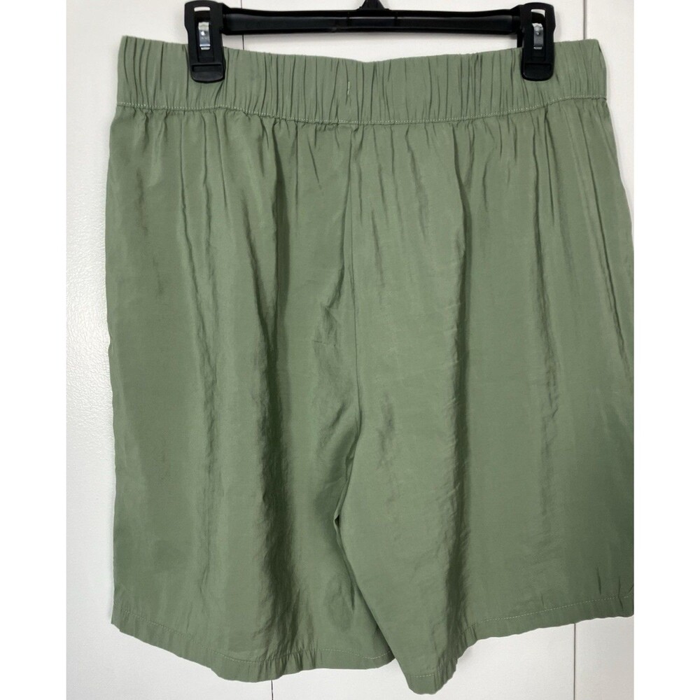 Stylus Womens Lightweight Green Pull on Shorts Size Large - Picture 6 of 6